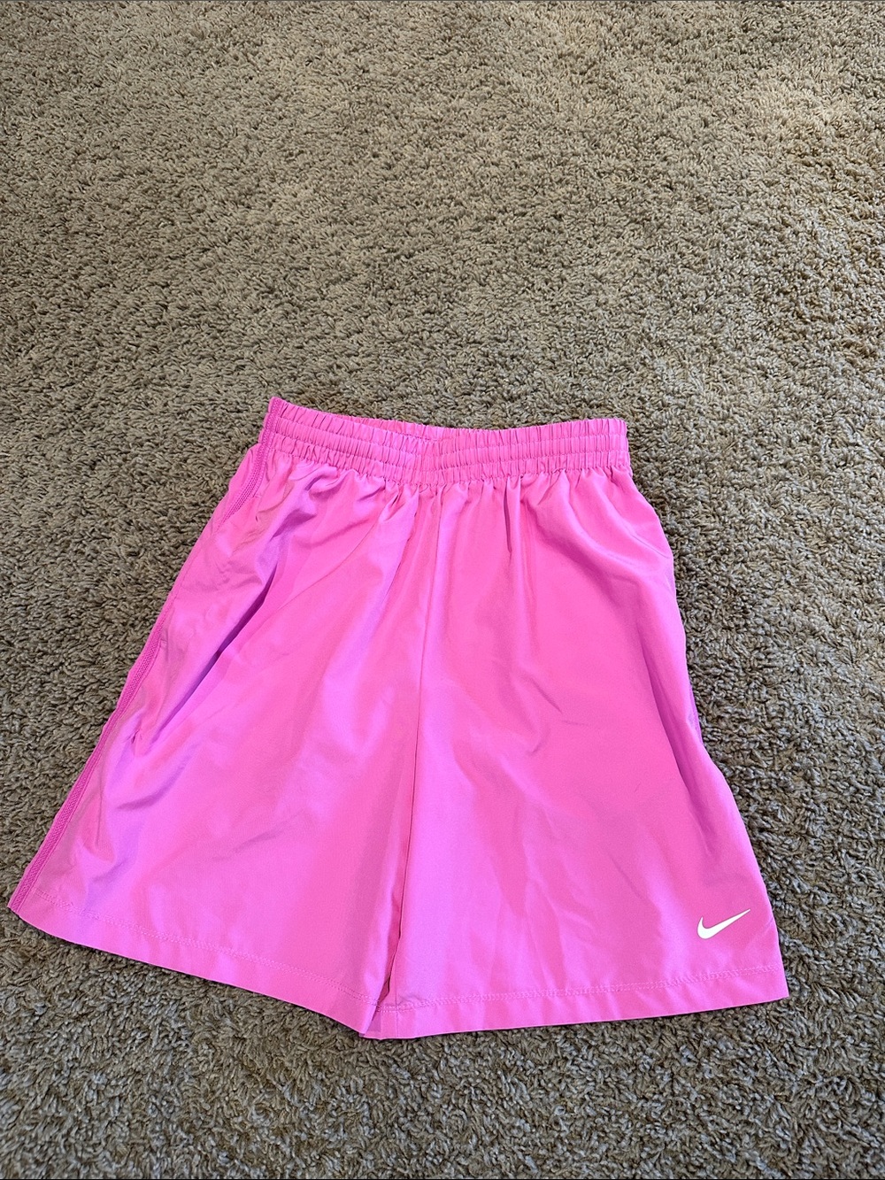 Nike Youth Sz L Boys Pink Athletic Shorts